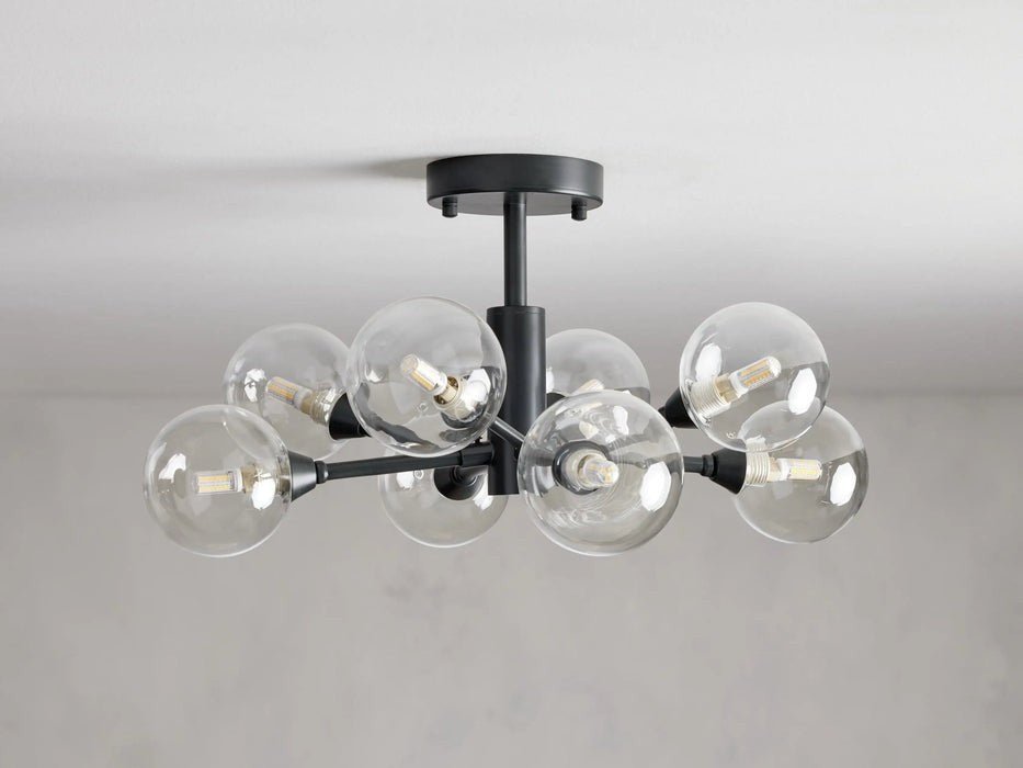 Sera Glass Globe Flushmount - Cyran Lamps