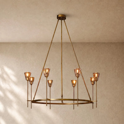 Torch de Vera Round Chandelier
