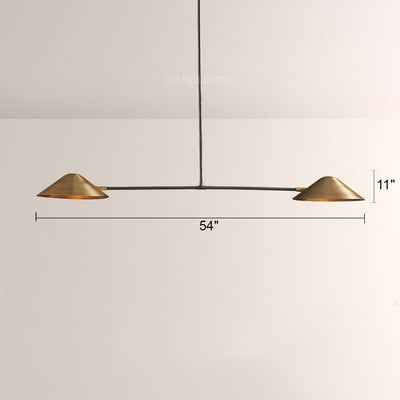 Simms 2 - Light Linear Chandelier - Cyran Lamps
