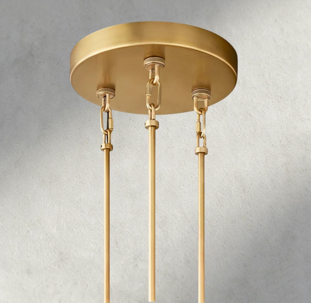 Siraue Smoke Glass Round Chandelier 41", 52", 65" - cyranlighting