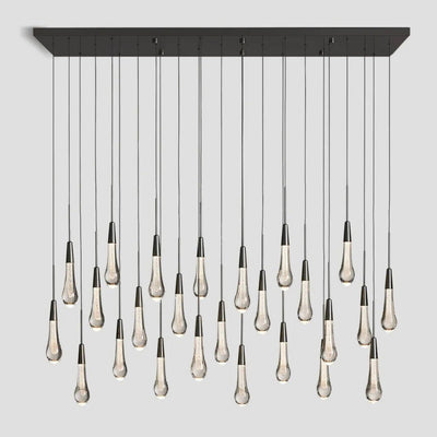 Solitaire Linear Chandelier 37'' 50'' 70'' 87" 120"W - Cyran Lamps