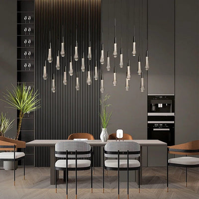Solitaire Linear Chandelier 37'' 50'' 70'' 87" 120"W - Cyran Lamps