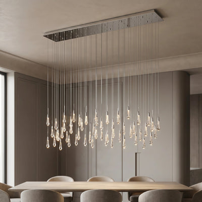 Solitaire Linear Chandelier 37'' 50'' 70'' 87" 120"W - Cyran Lamps