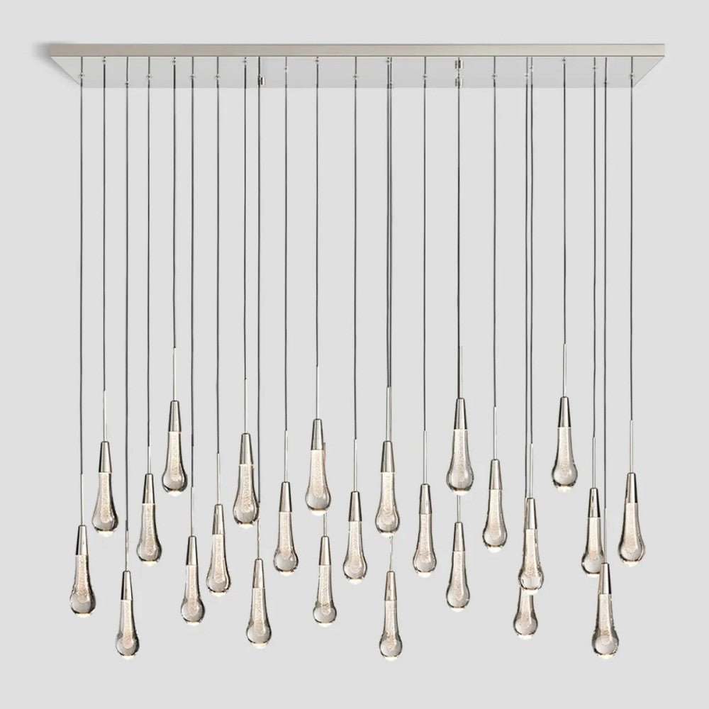 Solitaire Linear Chandelier 37'' 50'' 70'' 87" 120"W - Cyran Lamps