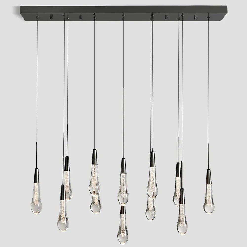 Solitaire Linear Chandelier 37'' 50'' 70'' 87" 120"W - Cyran Lamps