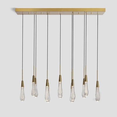 Solitaire Linear Chandelier 37'' 50'' 70'' 87" 120"W - Cyran Lamps