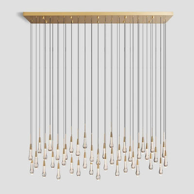 Solitaire Linear Chandelier 37'' 50'' 70'' 87" 120"W - Cyran Lamps