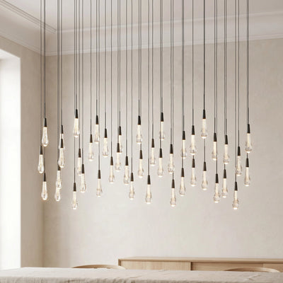 Solitaire Linear Chandelier 37'' 50'' 70'' 87" 120"W - Cyran Lamps