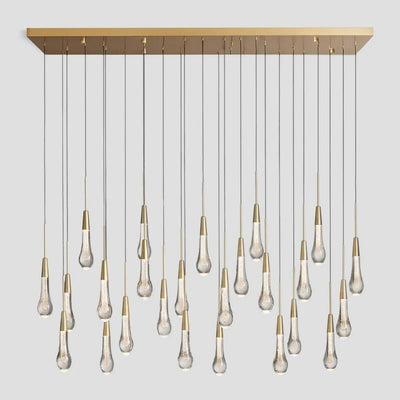 Solitaire Linear Chandelier 37'' 50'' 70'' 87" 120"W - Cyran Lamps