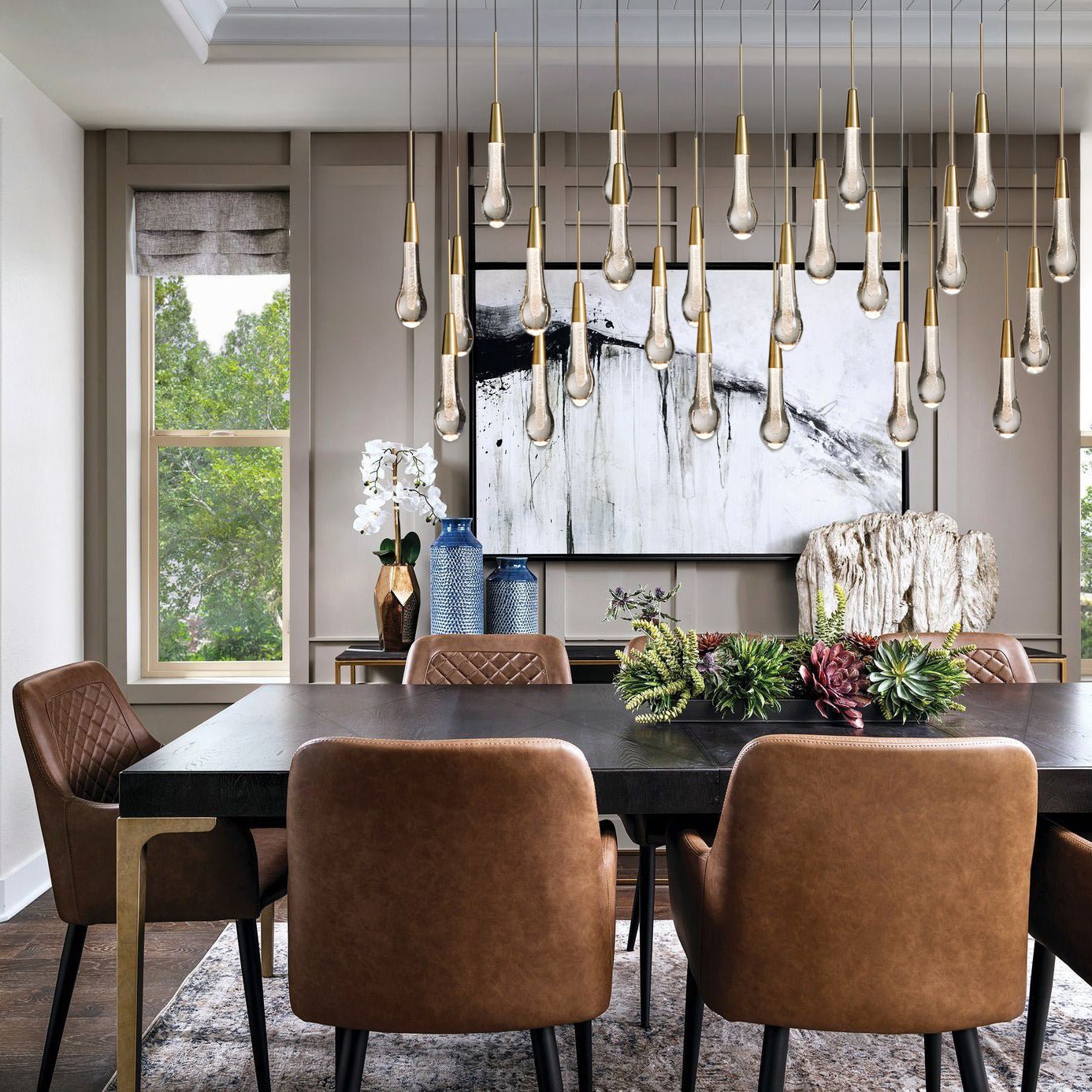 Soltaire Linear Chandelier - cyranlamps