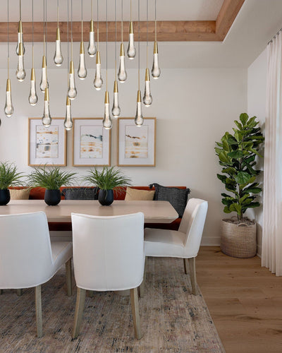 Soltaire Linear Chandelier - cyranlamps