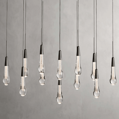 Soltaire Linear Modern Chandelier 37"W - cyranlamps
