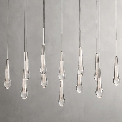 Soltaire Linear Modern Chandelier 37"W - cyranlamps