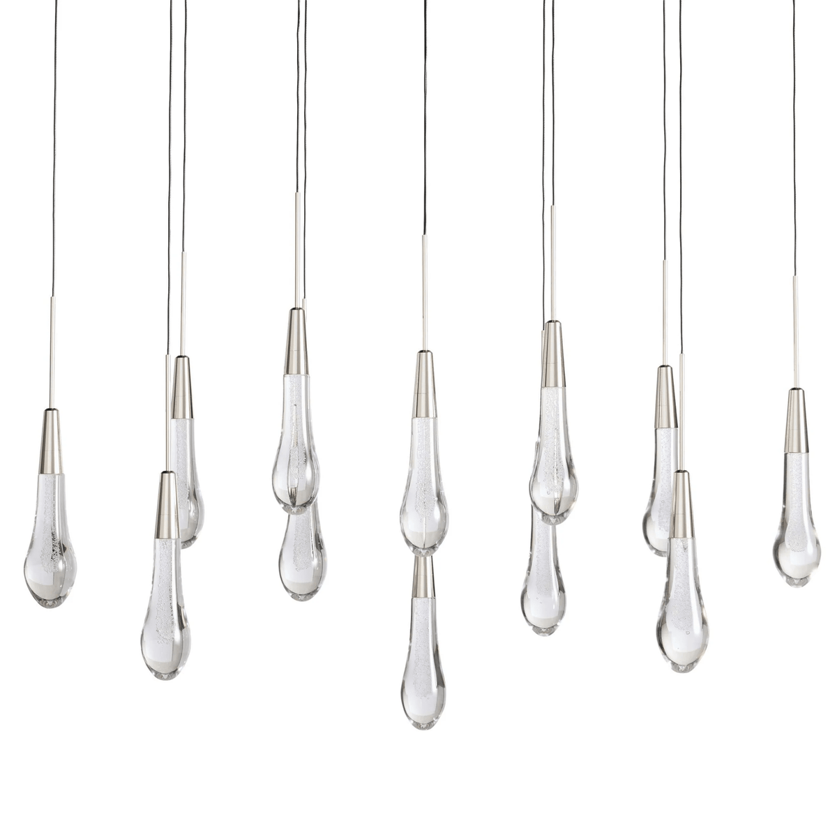 Soltaire Linear Modern Chandelier 37"W - cyranlamps