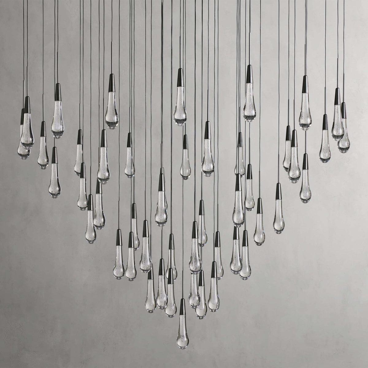 Soltaire Modern 17'' 24'' 36'' 58'' Round Chandelier Lighting - cyranlamps