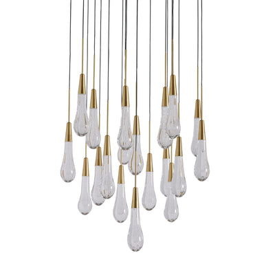 Soltaire Modern 17'' 24'' 36'' 58'' Round Chandelier Lighting - cyranlamps