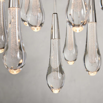 Soltaire Modern 17'' 24'' 36'' 58'' Round Chandelier Lighting - cyranlamps