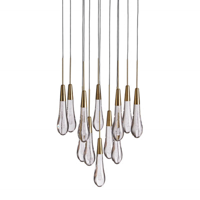 Soltaire Modern 17'' 24'' 36'' 58'' Round Chandelier Lighting - cyranlamps