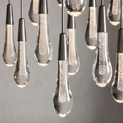 Soltaire Modern 17'' 24'' 36'' 58'' Round Chandelier Lighting - cyranlamps