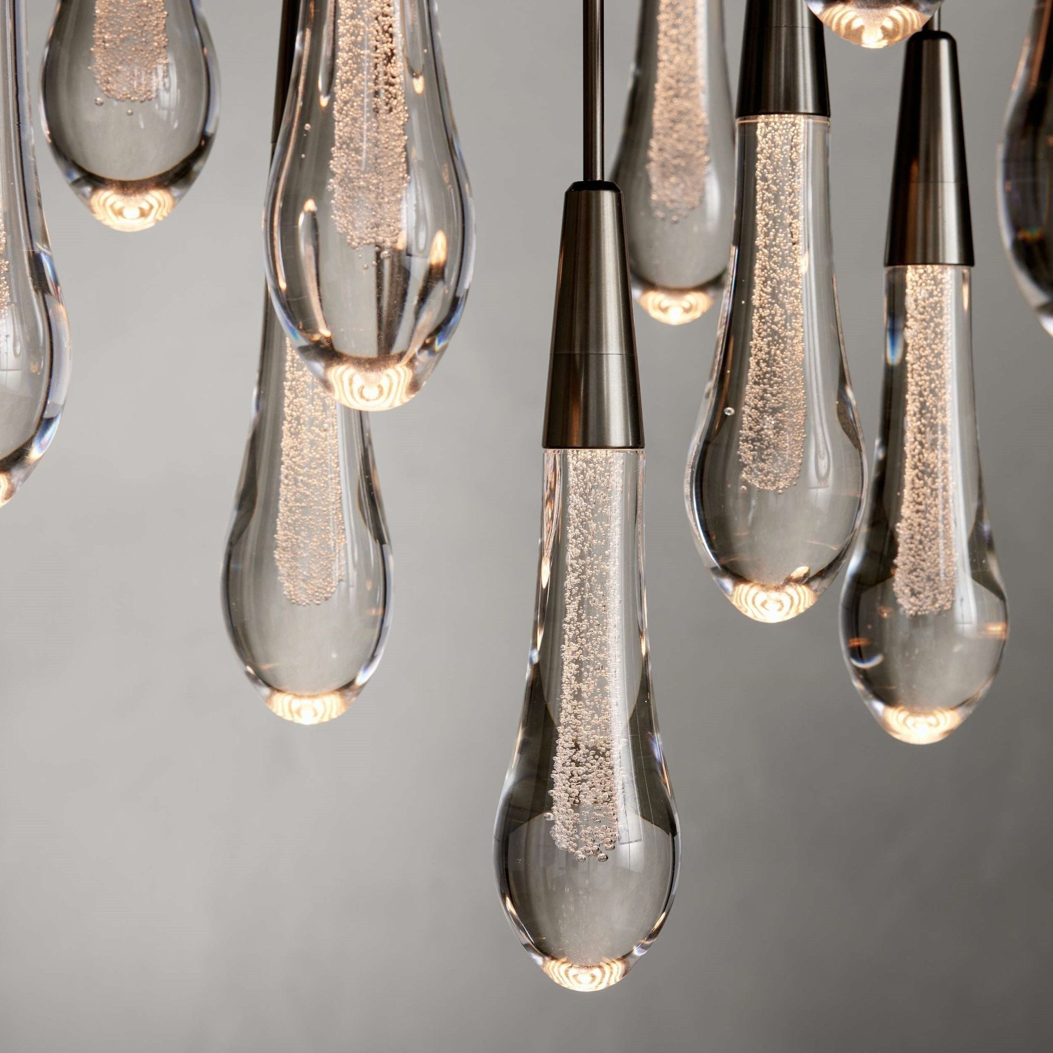 Soltaire Modern 17'' 24'' 36'' 58'' Round Chandelier Lighting - cyranlamps