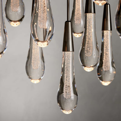 Soltaire Modern 17'' 24'' 36'' 58'' Round Chandelier Lighting - cyranlamps