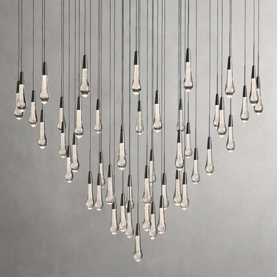 Soltaire Modern 17'' 24'' 36'' 58'' Round Chandelier Lighting - cyranlamps