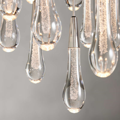 Soltaire Modern 17'' 24'' 36'' 58'' Round Chandelier Lighting - cyranlamps