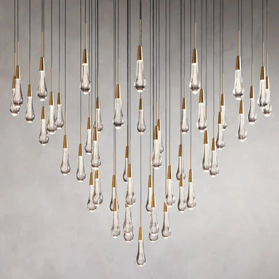 Soltaire Modern 17'' 24'' 36'' 58'' Round Chandelier Lighting - cyranlamps