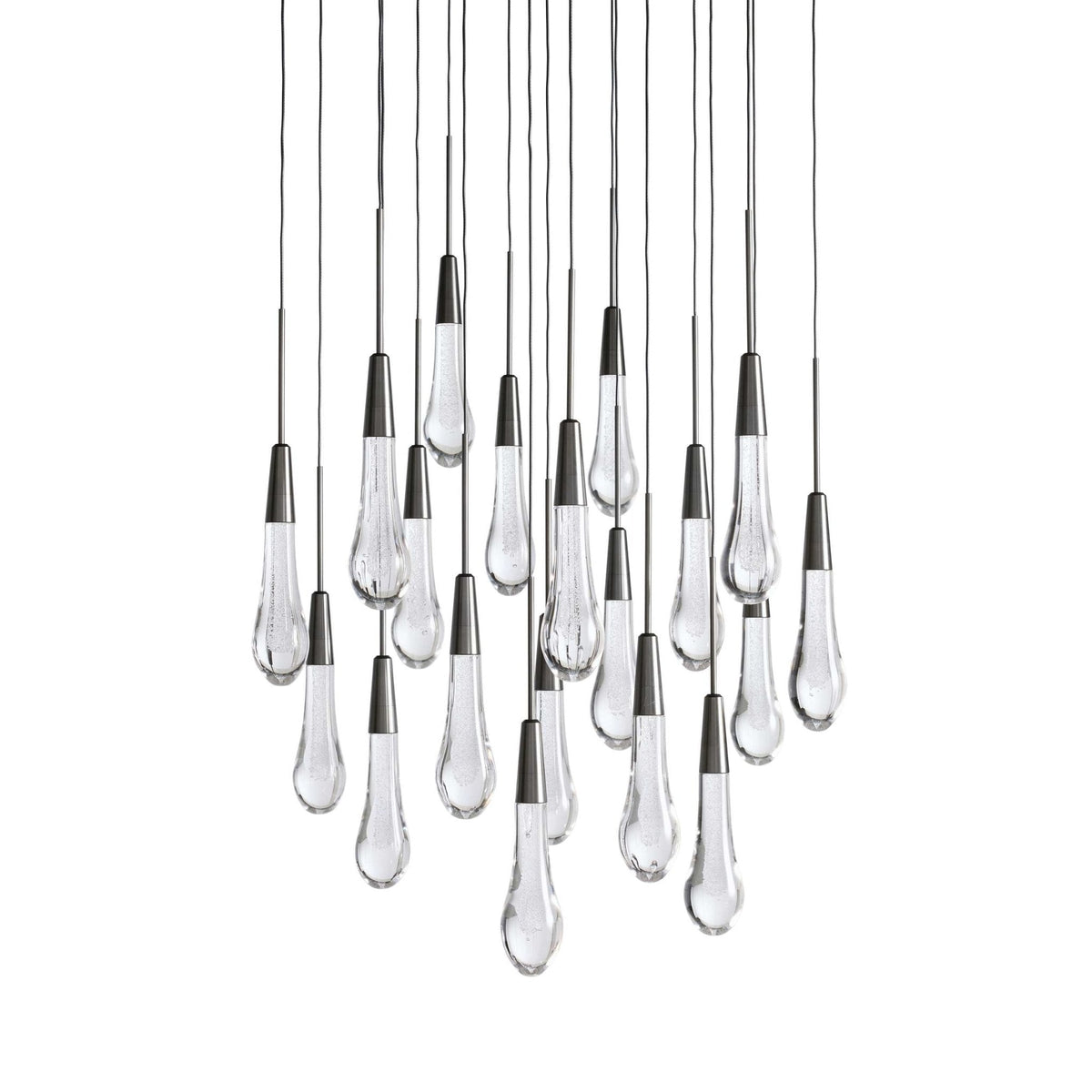 Soltaire Modern 17'' 24'' 36'' 58'' Round Chandelier Lighting - cyranlamps