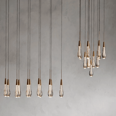 Soltaire Round Chandelier 17" 24" 36“ 58“ - cyranlamps