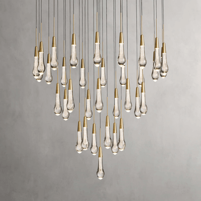 Soltaire Round Chandelier 17" 24" 36“ 58“ - cyranlamps