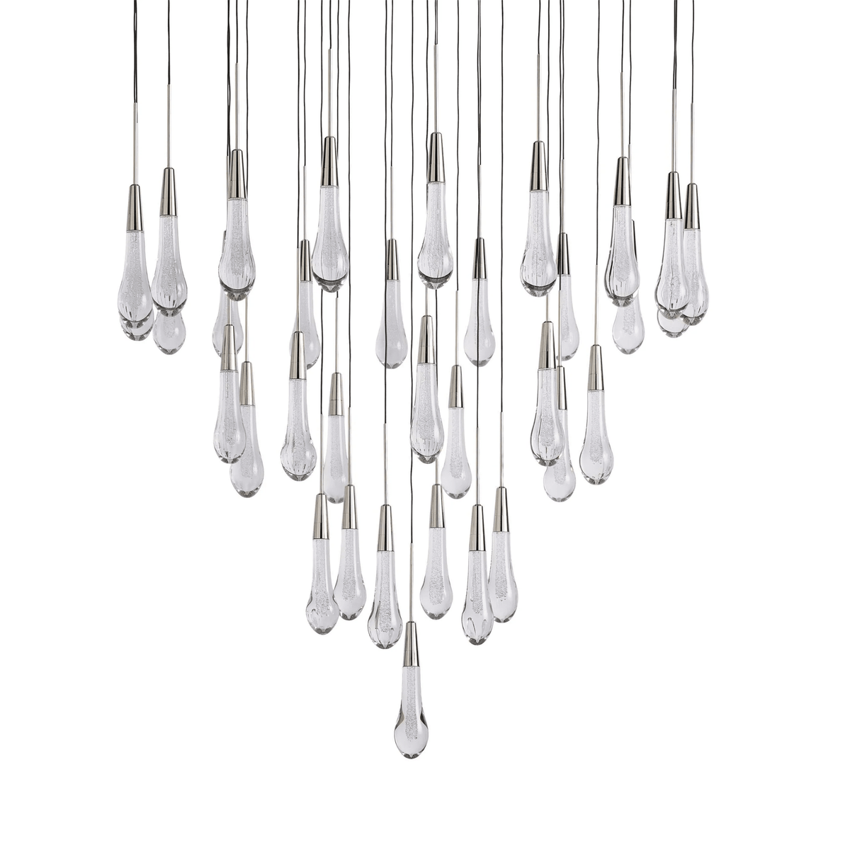 Soltaire Round Chandelier 17" 24" 36“ 58“ - cyranlamps
