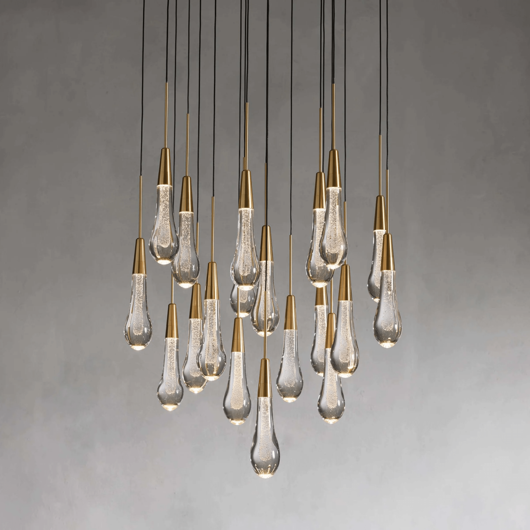 Soltaire Round Chandelier 17" 24" 36“ 58“ - cyranlamps