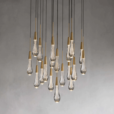 Soltaire Round Chandelier 17" 24" 36“ 58“ - cyranlamps