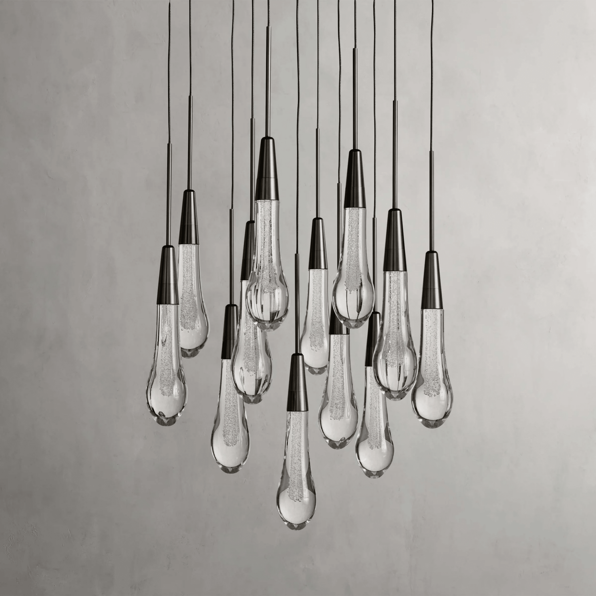 Soltaire Round Chandelier 17" 24" 36“ 58“ - cyranlamps