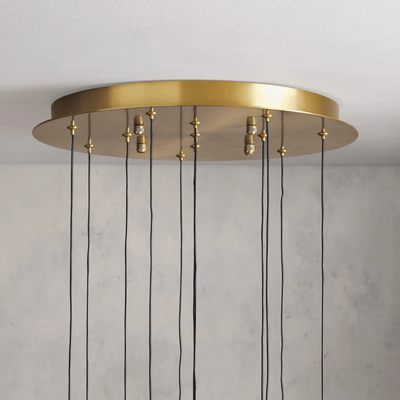 Soltaire Round Chandelier 17" 24" 36“ 58“ - cyranlamps