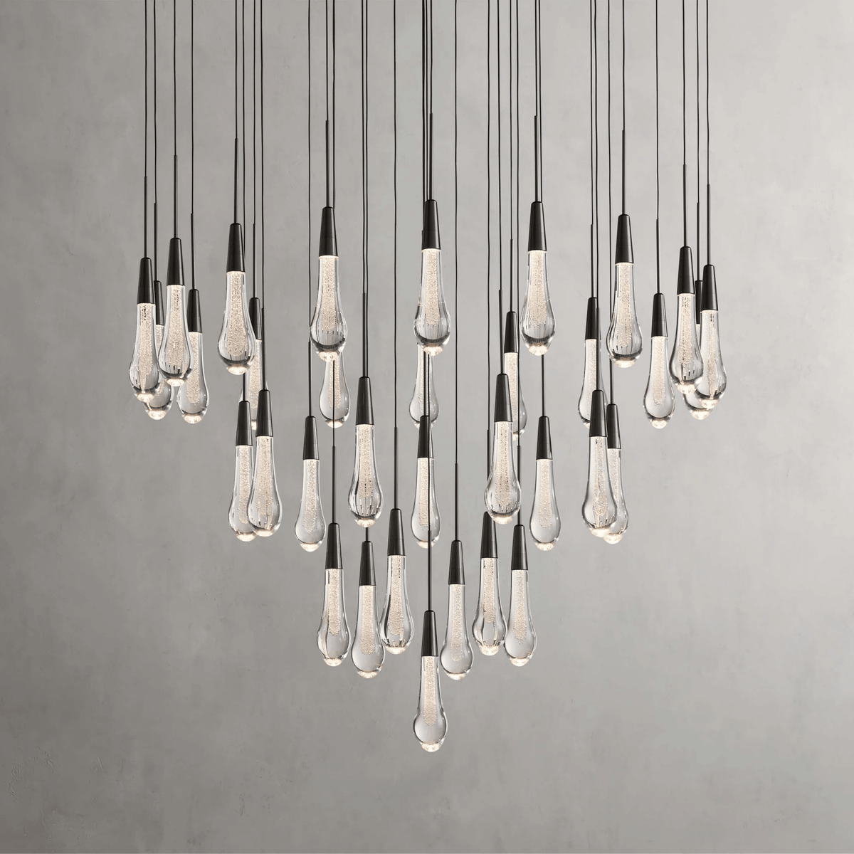 Soltaire Round Chandelier 17" 24" 36“ 58“ - cyranlamps