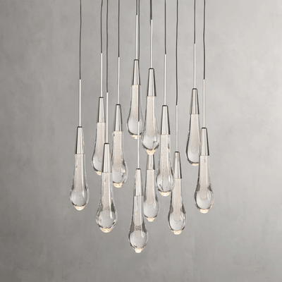 Soltaire Round Chandelier 17" 24" 36“ 58“ - cyranlamps