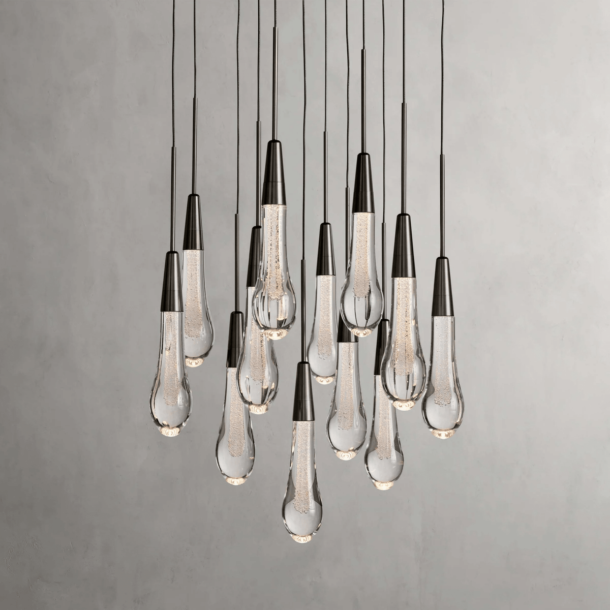 Soltaire Round Chandelier 17" 24" 36“ 58“ - cyranlamps