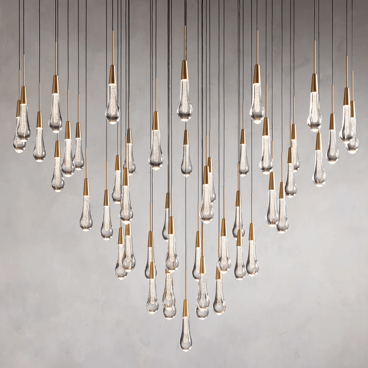 Soltaire Round Chandelier 17" 24" 36“ 58“ - cyranlamps