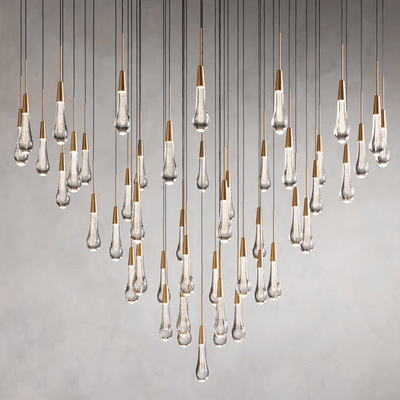 Soltaire Round Chandelier 17" 24" 36“ 58“ - cyranlamps