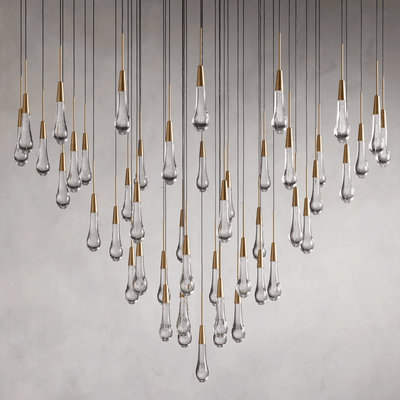 Soltaire Round Chandelier 17" 24" 36“ 58“ - cyranlamps