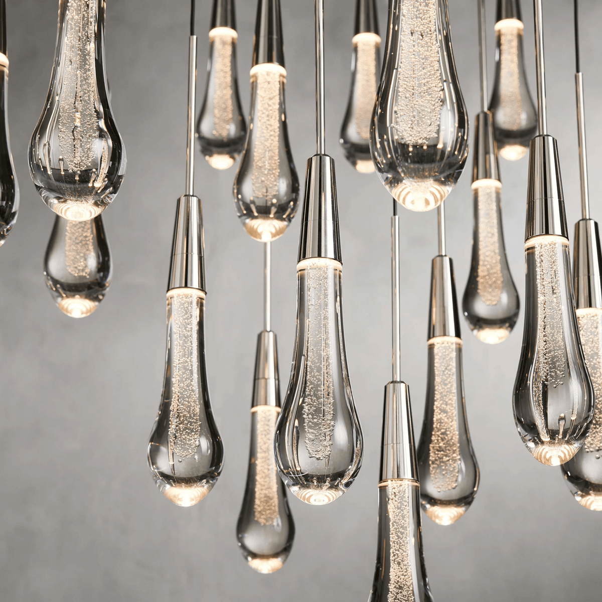 Soltaire Round Chandelier 17" 24" 36“ 58“ - cyranlamps