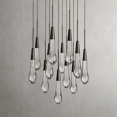 Soltaire Round Chandelier 17" 24" 36“ 58“ - cyranlamps