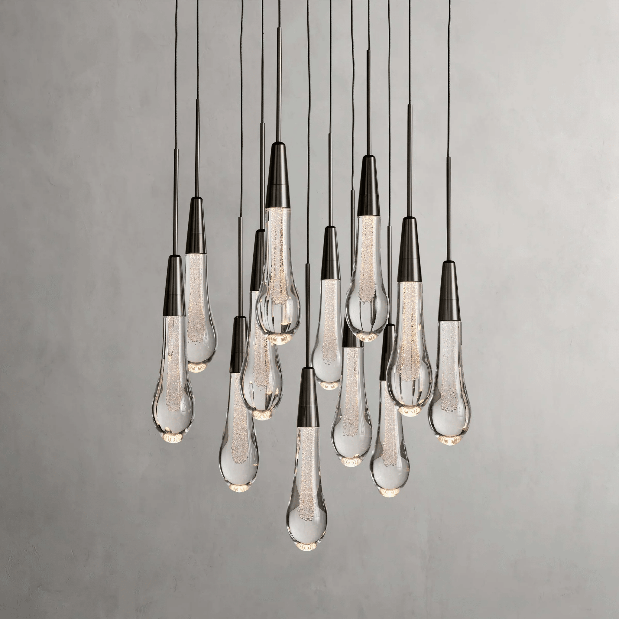 Soltaire Round Chandelier 17" 24" 36“ 58“ - cyranlamps