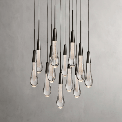Soltaire Round Chandelier 17" 24" 36“ 58“ - cyranlamps