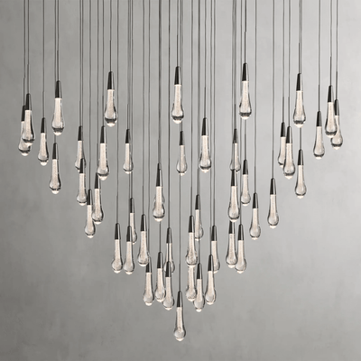 Soltaire Round Chandelier 17" 24" 36“ 58“ - cyranlamps