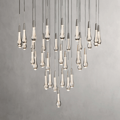 Soltaire Round Chandelier 17" 24" 36“ 58“ - cyranlamps