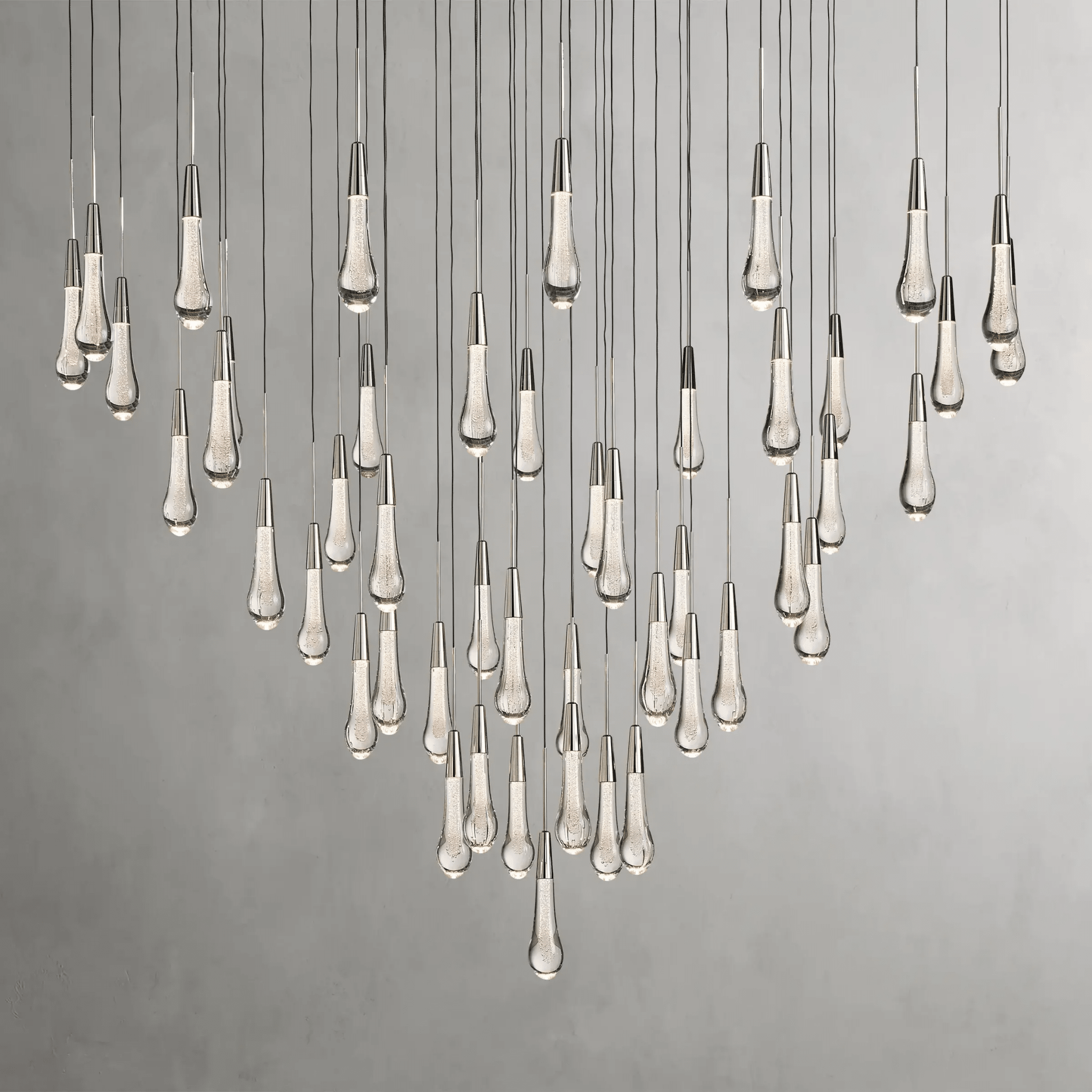 Soltaire Round Chandelier 17" 24" 36“ 58“ - cyranlamps