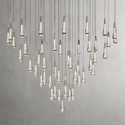 Soltaire Round Chandelier 17" 24" 36“ 58“ - cyranlamps
